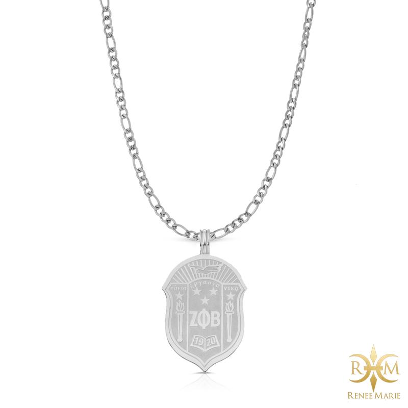 ZΦB Shield Pendant with Chain