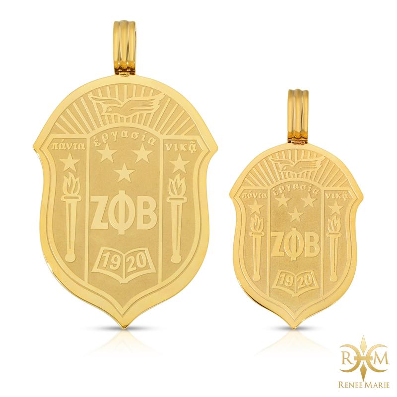 ZΦB Shield Pendant with Chain