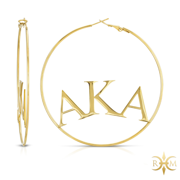 AKA Large Hoop Earrings (Stainless Steel)