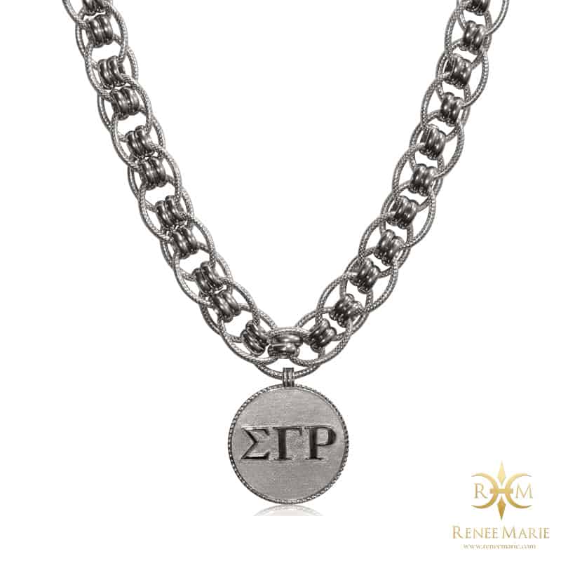 ΣΓΡ "Jazz" Stainless Steel Necklace