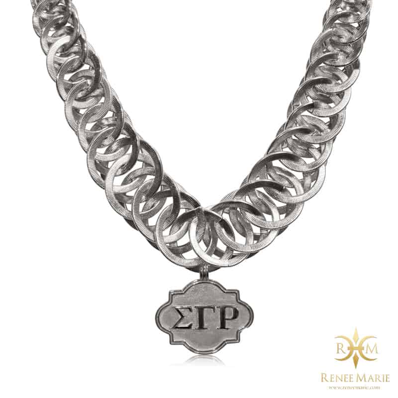ΣΓΡ "Pop" Stainless Steel Necklace