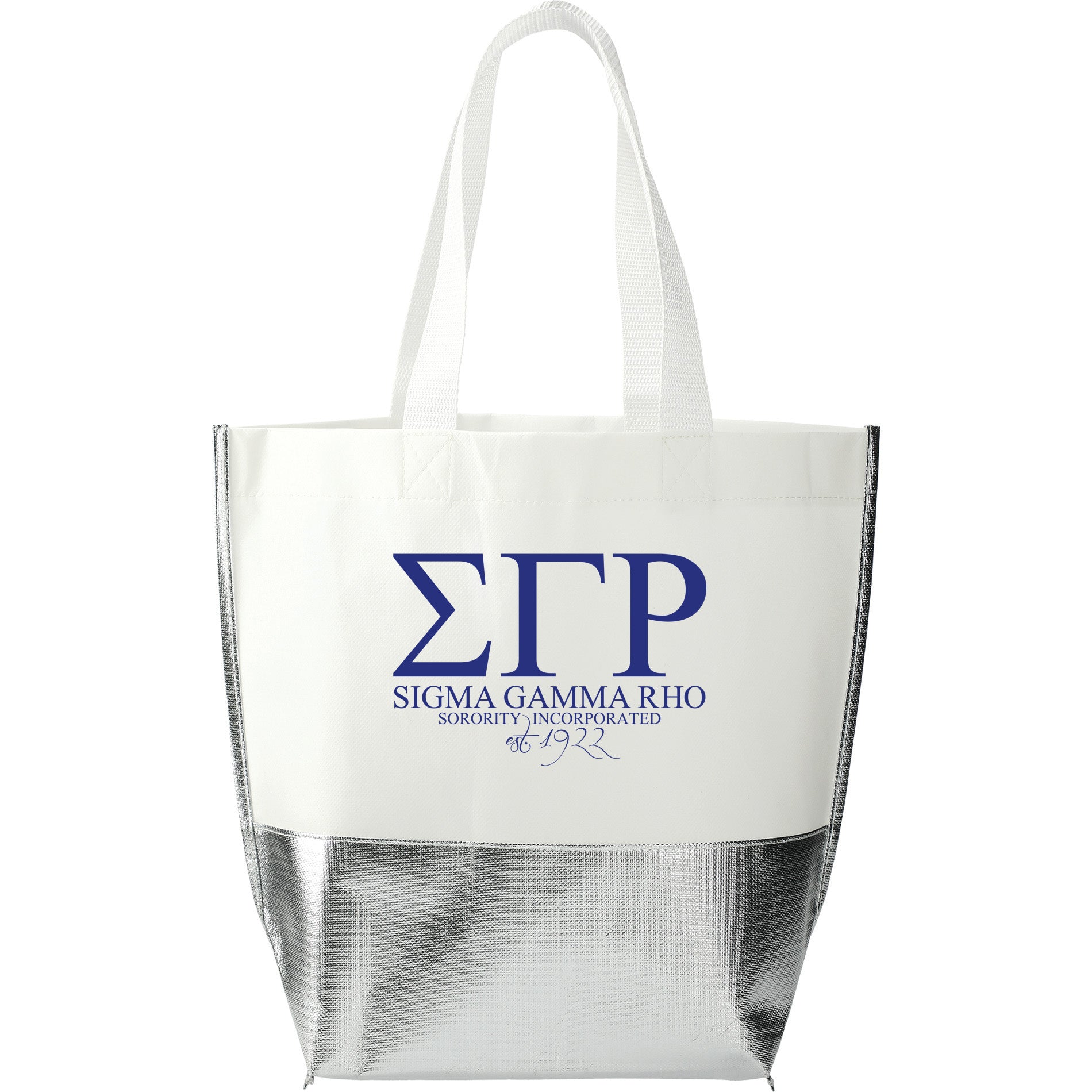 ΣΓΡ Large Metallic Tote
