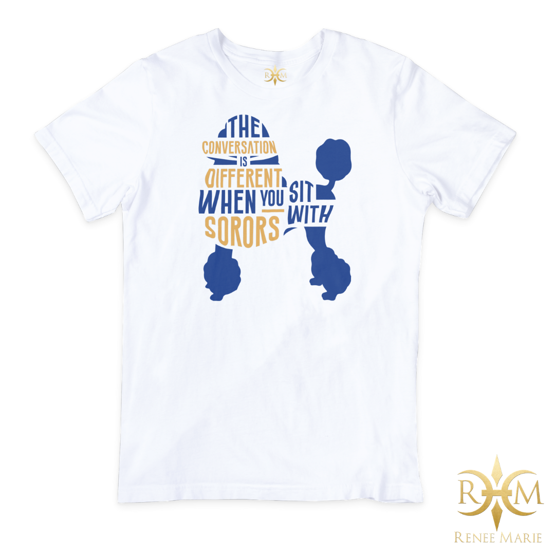 ΣΓΡ Sit With Sorors Poodle T-Shirt (Unisex)