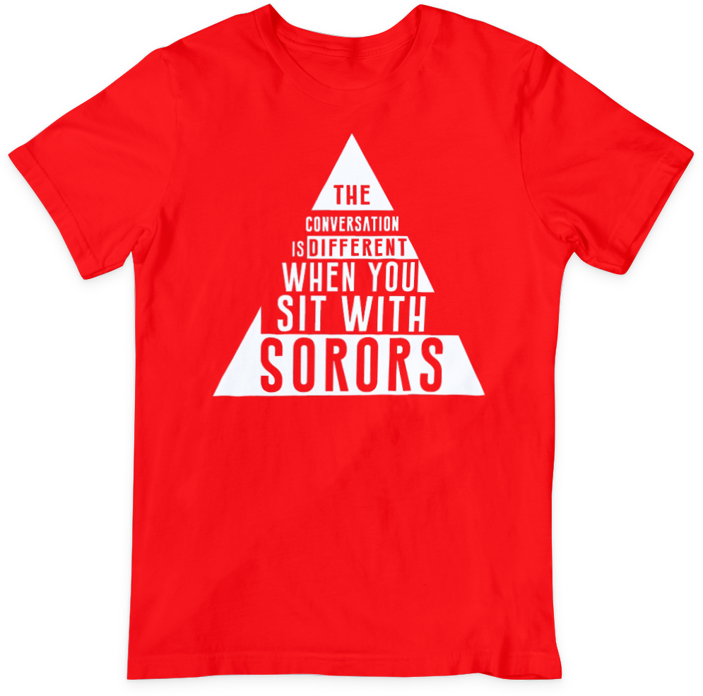 DST Sit With Sorors T-Shirt (Front & Back; Unisex)