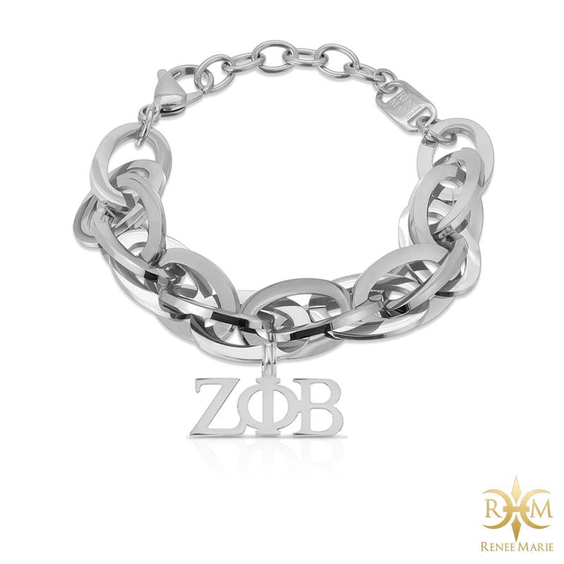 ZΦB "Techno Silver" Stainless Steel Bracelet