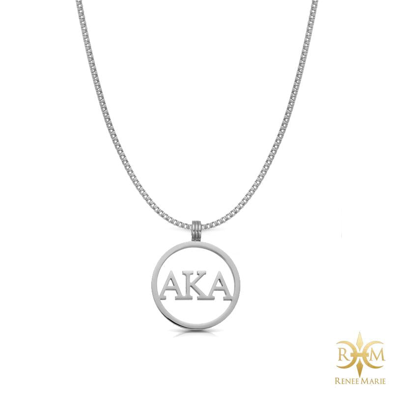 AKA Hollow Circle Pendant with Chain