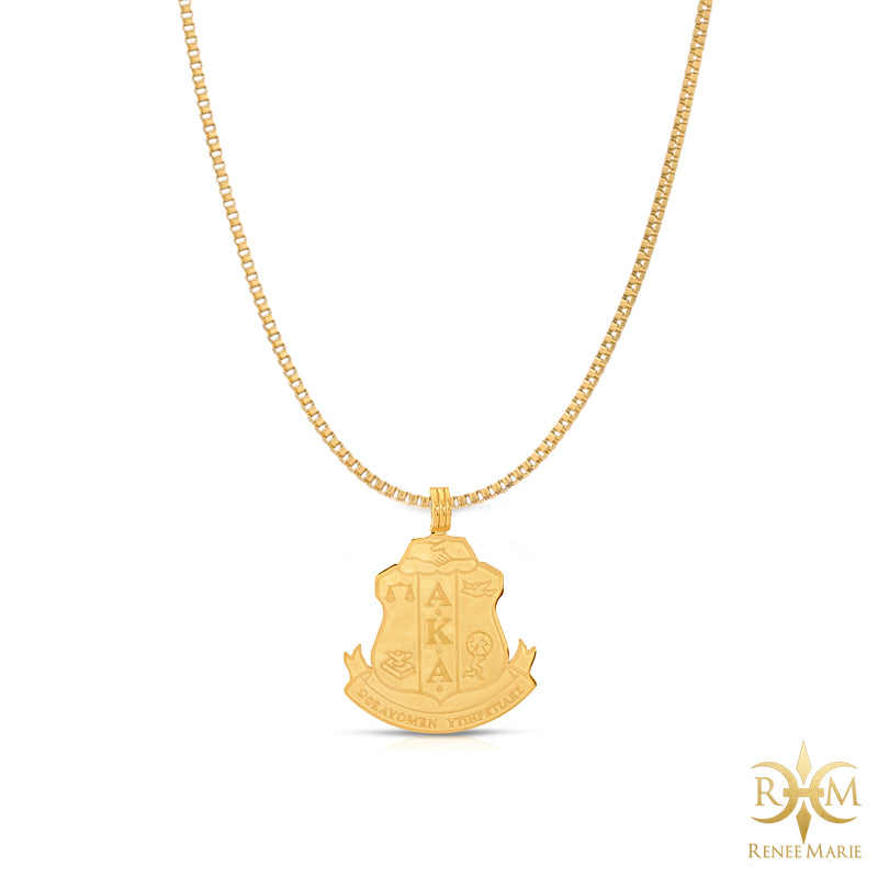 AKA Shield Pendant with Chain