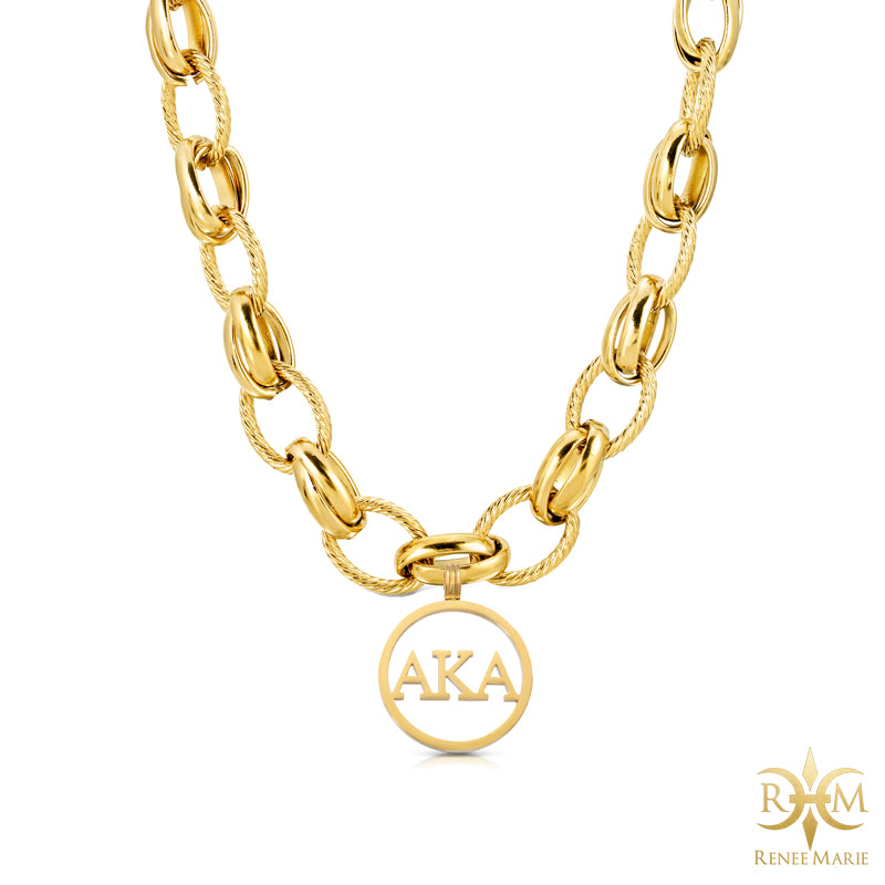 AKA "Classic Gold" Stainless Steel Necklace