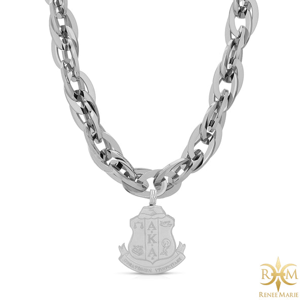 AKA "Techno Silver" Stainless Steel Necklace