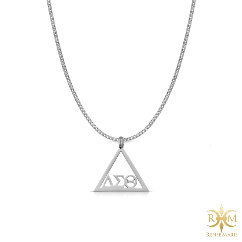 DST Hollow Triangle Pendant with Chain