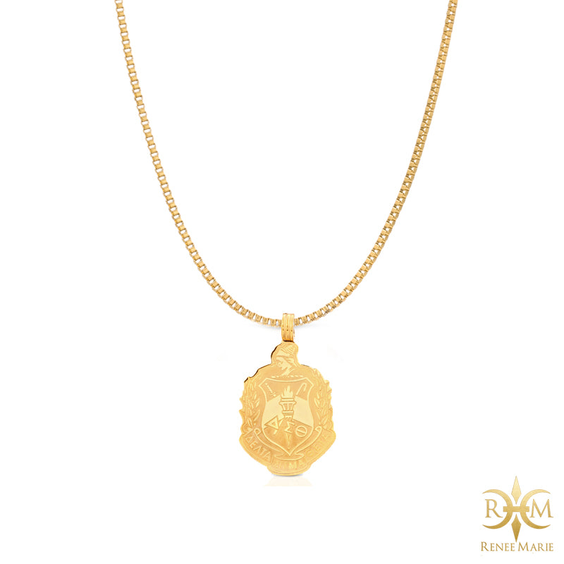 DST Shield Pendant with Chain