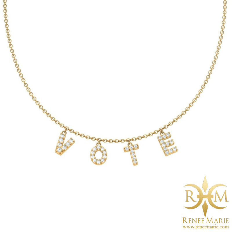 VOTE Crystal Necklace