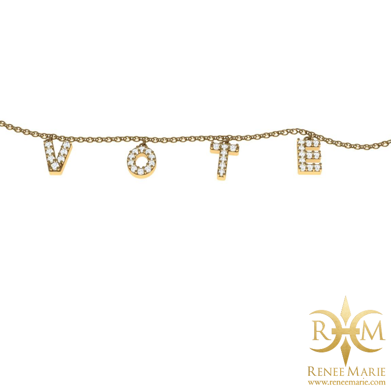 VOTE Crystal Necklace
