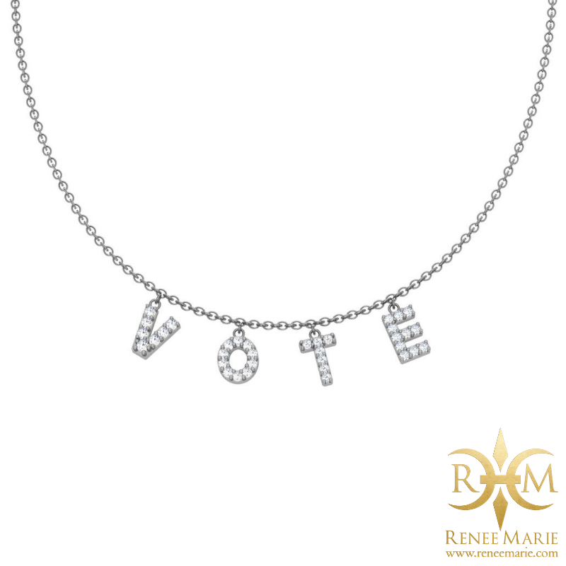 VOTE Crystal Necklace
