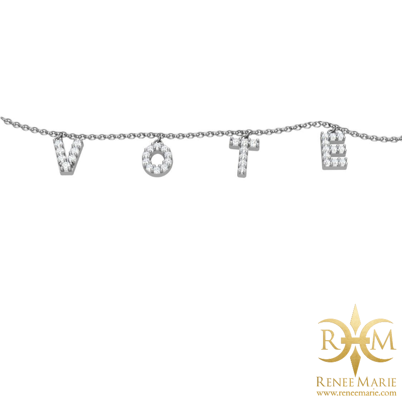 VOTE Crystal Necklace