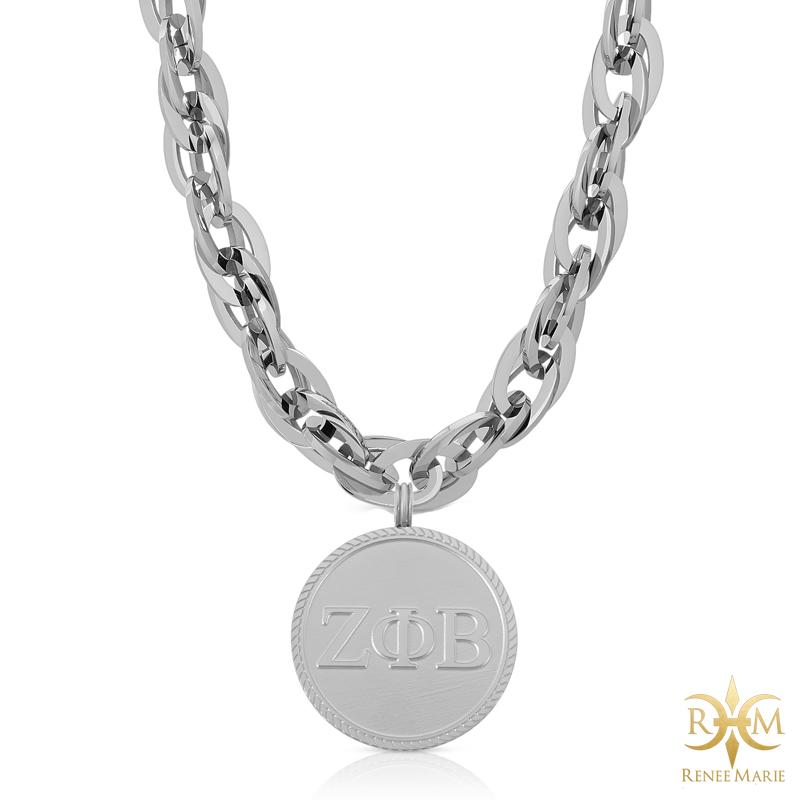 ZΦB "Techno Silver" Stainless Steel Necklace