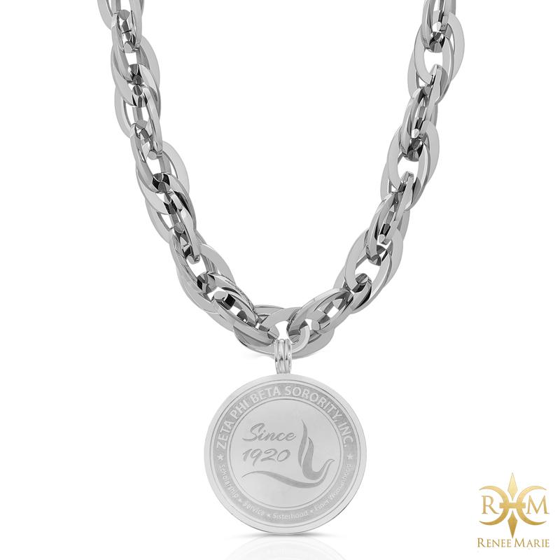 ZΦB "Techno Silver" Stainless Steel Necklace