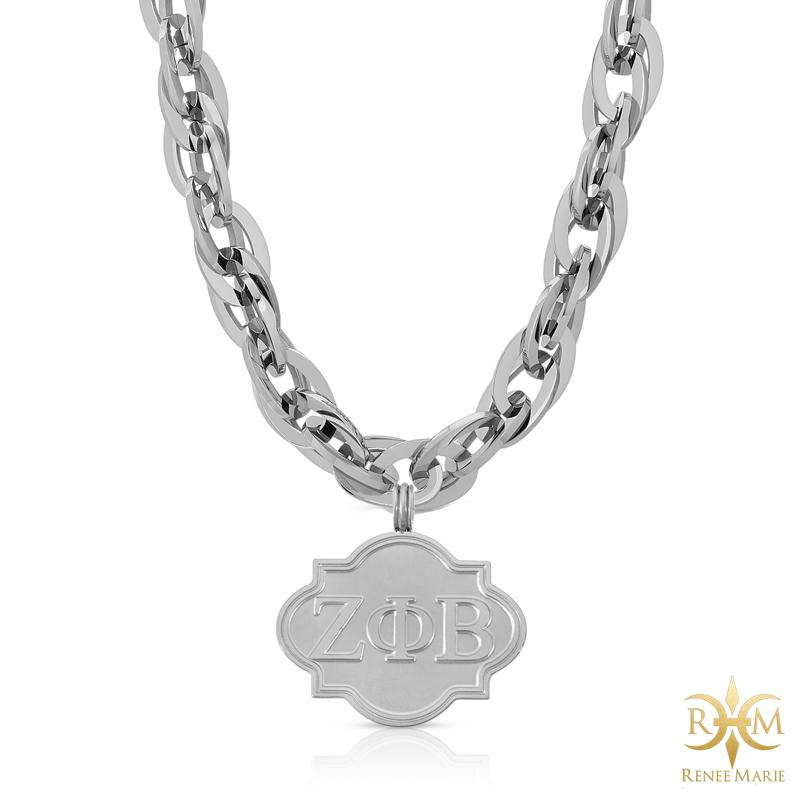 ZΦB "Techno Silver" Stainless Steel Necklace