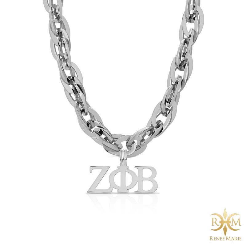 ZΦB "Techno Silver" Stainless Steel Necklace