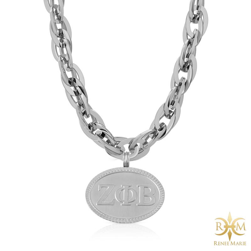 ZΦB "Techno Silver" Stainless Steel Necklace