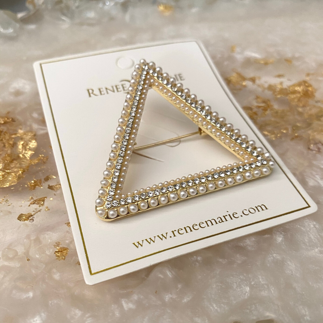 DST Hollow Triangle CoCo Brooch
