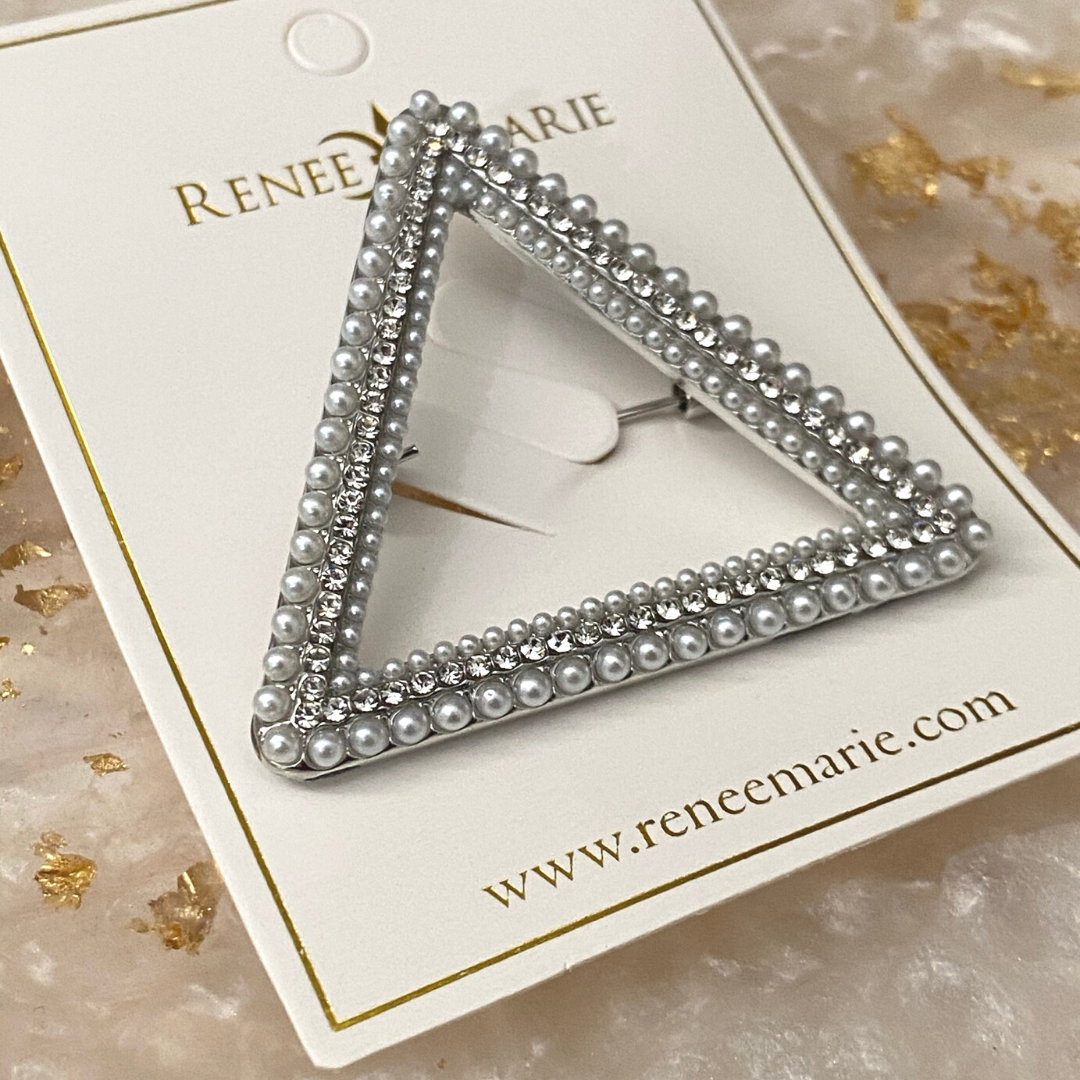 DST Hollow Triangle CoCo Brooch