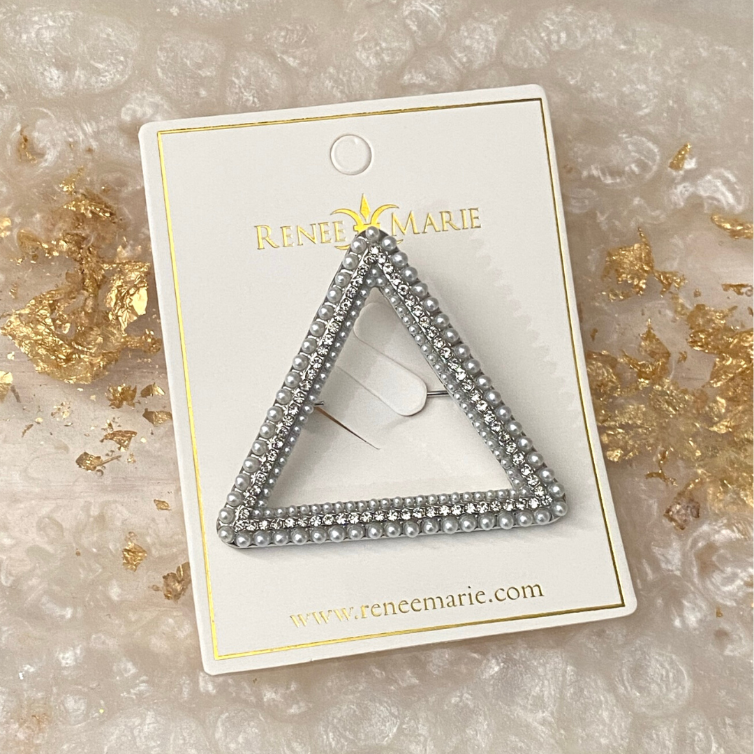 DST Hollow Triangle CoCo Brooch