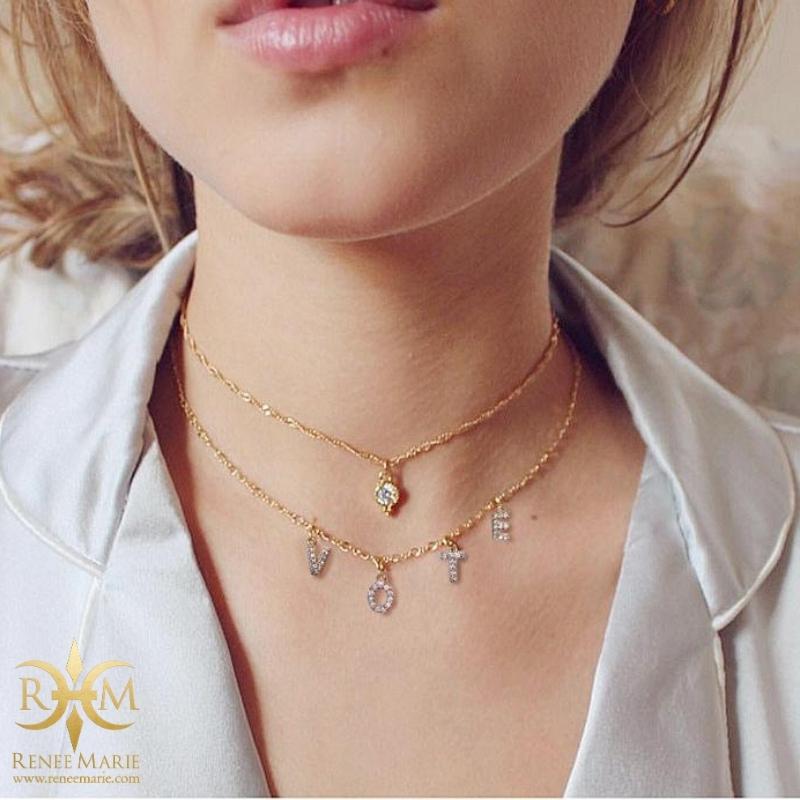 VOTE Crystal Necklace