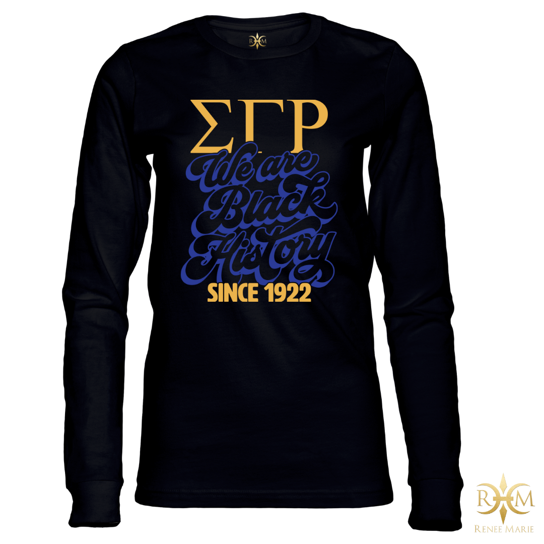 ΣΓΡ We Are Black History Long Sleeve T-Shirt (LS UNISEX)