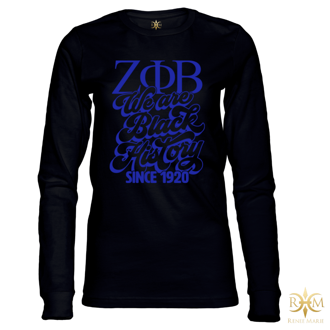 ZΦB We Are Black History Long Sleeve T-Shirt (LS UNISEX)