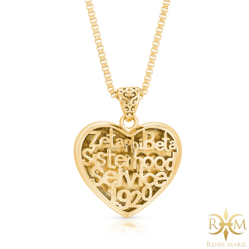 ZΦB In My Heart Necklace