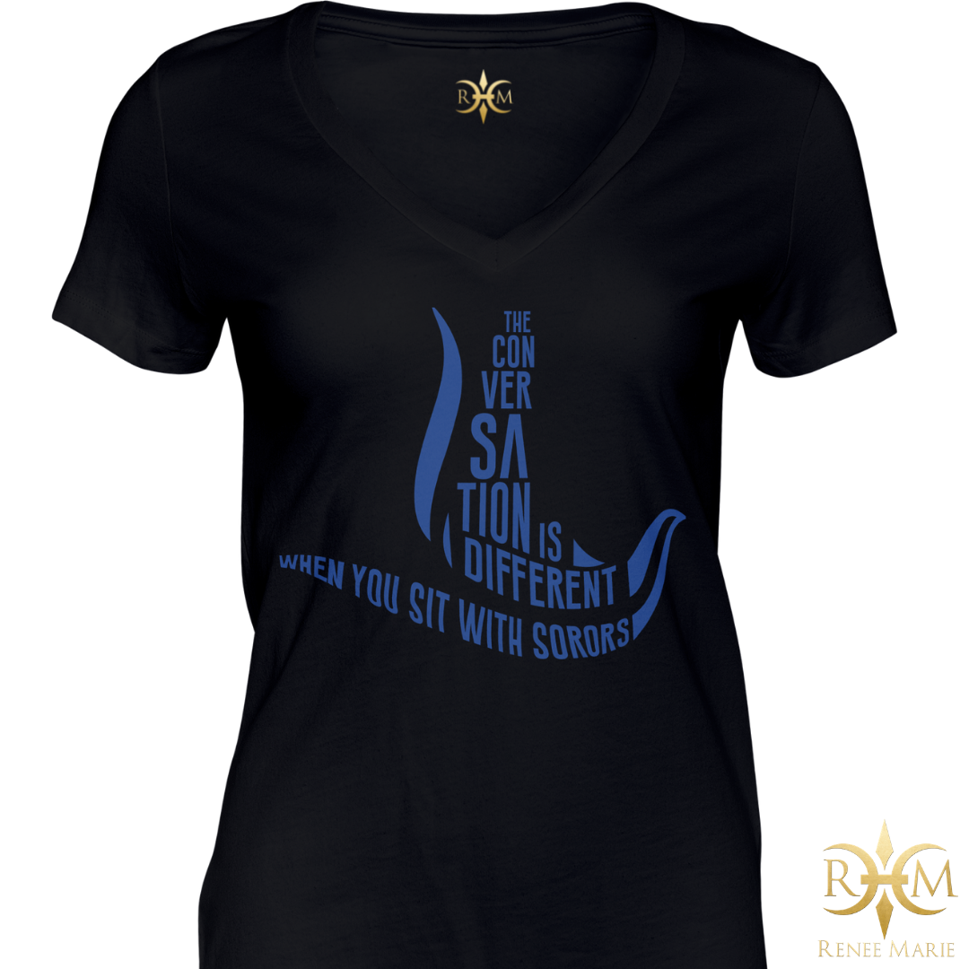 ZΦB Sit With Sorors T-Shirt (V-NECK)