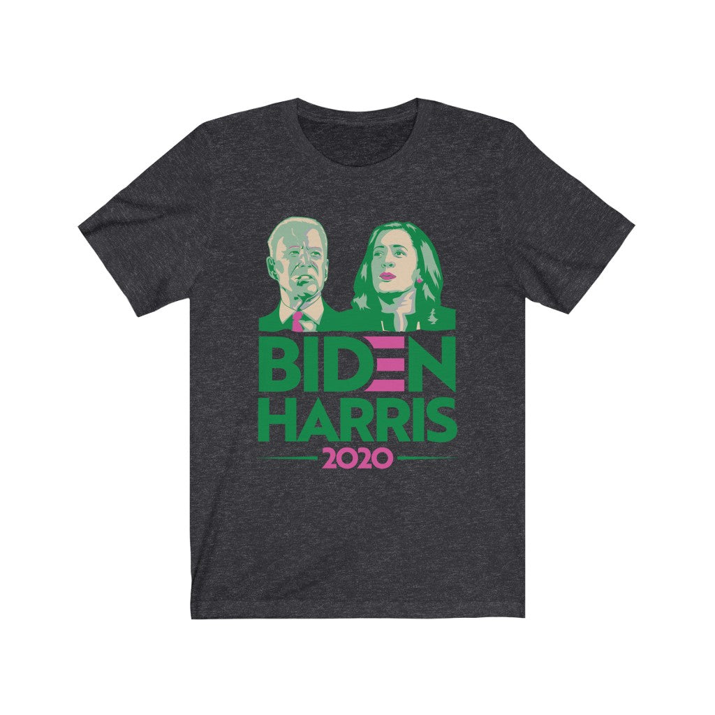 Biden Harris Pink & Green T-Shirt (Unisex)