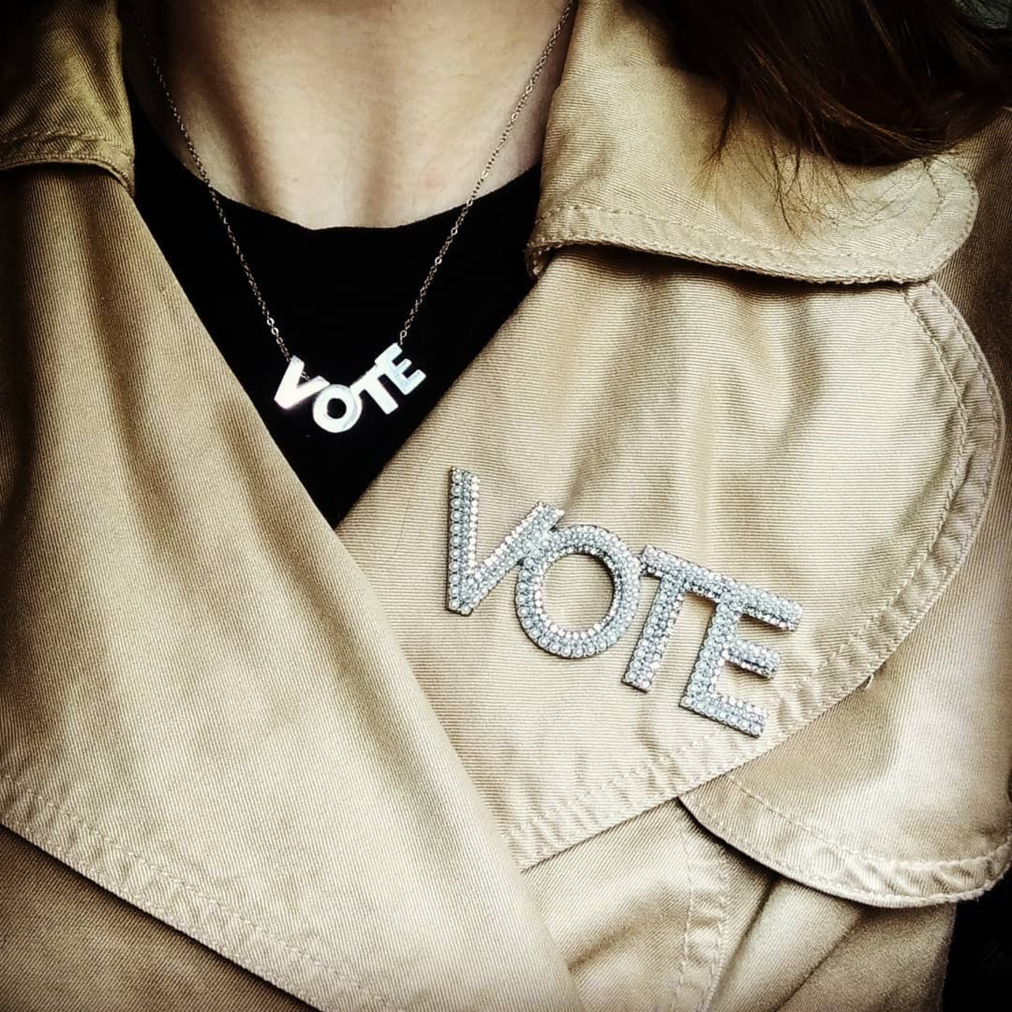 VOTE CoCo Brooch